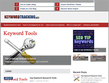 Tablet Screenshot of keywordtracking.com
